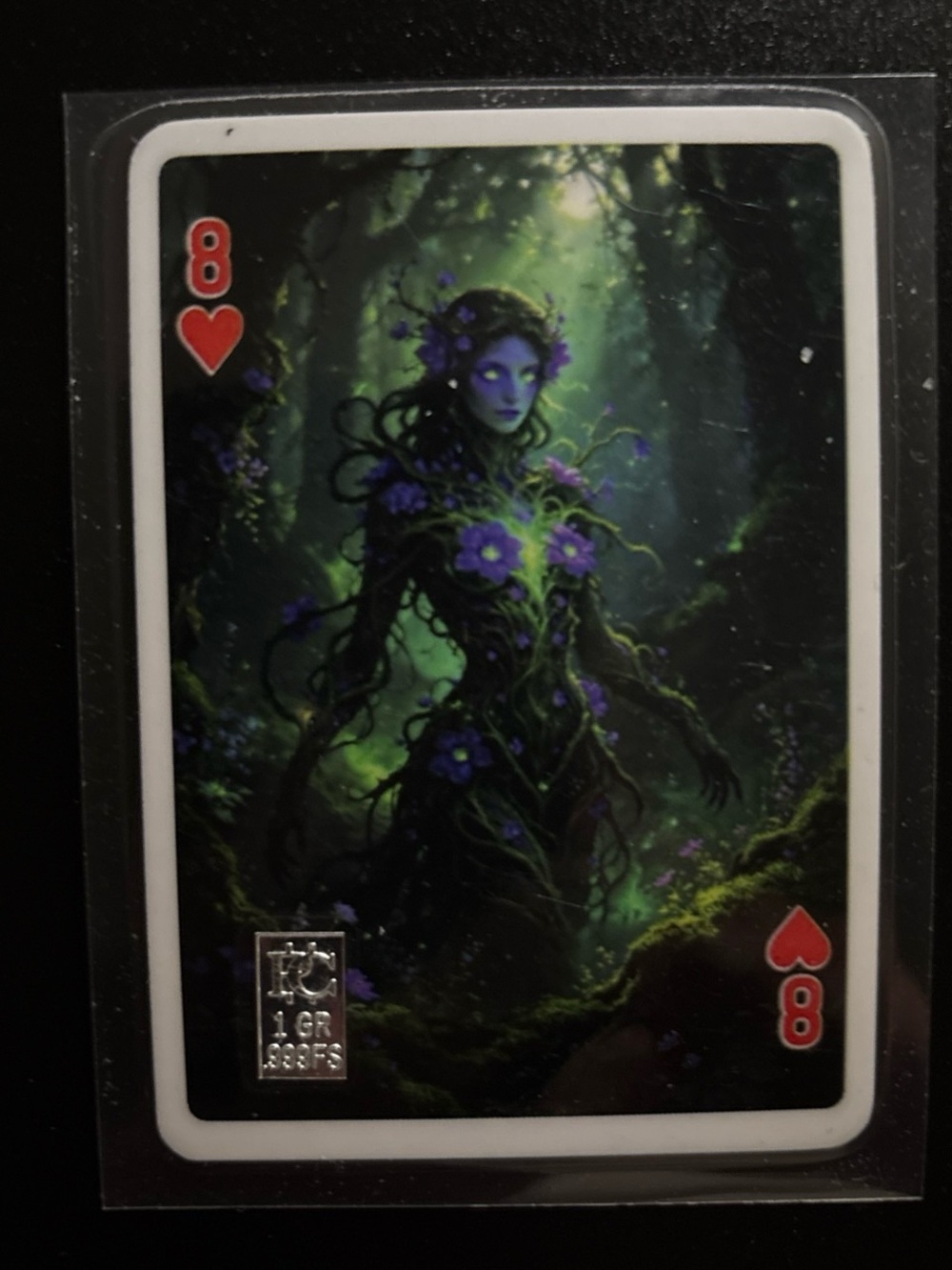 Mystic Forest Art Card Print - Green and Purple